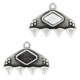 Cymbal ™ DQ metal bead ending Kipos IV for Matubo GemDuo - Antique silver